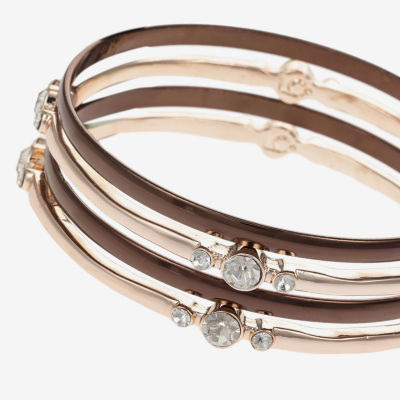 Liz Claiborne Bangle Womens 4-pc. Glass Bracelet Set