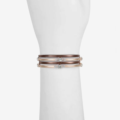 Liz Claiborne Bangle Womens 4-pc. Glass Bracelet Set