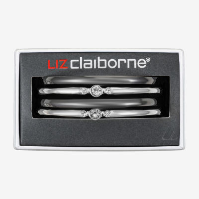 Liz Claiborne Bangle Womens 4-pc. Glass Bracelet Set