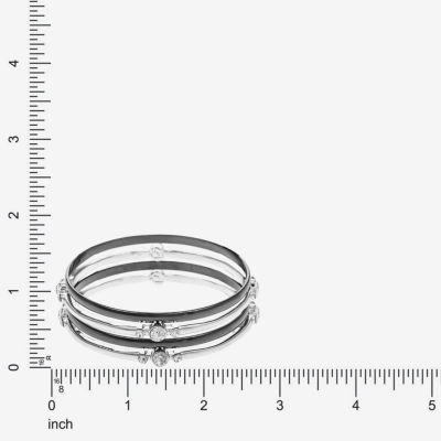 Liz Claiborne Bangle Womens 4-pc. Glass Bracelet Set