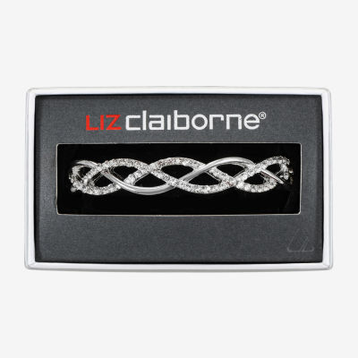 Liz Claiborne Interlaced Stretch Womens Glass Stretch Bracelet
