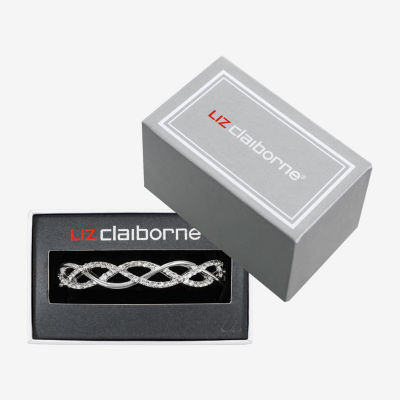 Liz Claiborne Interlaced Stretch Womens Glass Stretch Bracelet
