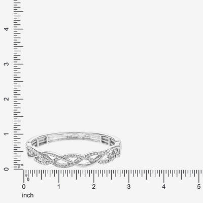 Liz Claiborne Interlaced Stretch Womens Glass Stretch Bracelet