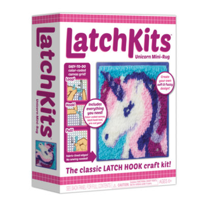 Latchkits Latchkits Mini Rug: Unicorn 8-pc. Embroidery Kit