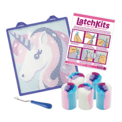 Latchkits Latchkits Mini Rug: Unicorn 8-pc. Embroidery Kit