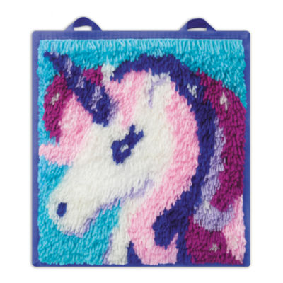 Latchkits Latchkits Mini Rug: Unicorn 8-pc. Embroidery Kit