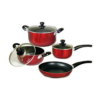 Better Chef 7-pc. Non-Stick Cookware Set, Color: Red - JCPenney