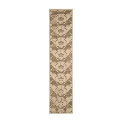 Safavieh Courtyard Collection Klara Geometric Indoor/Outdoor Runner Rug