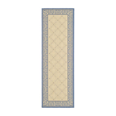 Safavieh Courtyard Collection Frona Oriental Indoor/Outdoor Runner Rug