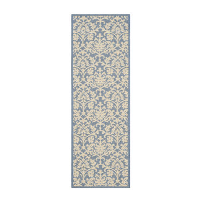 Safavieh Courtyard Collection Lyla Floral Indoor/Outdoor Runner Rug