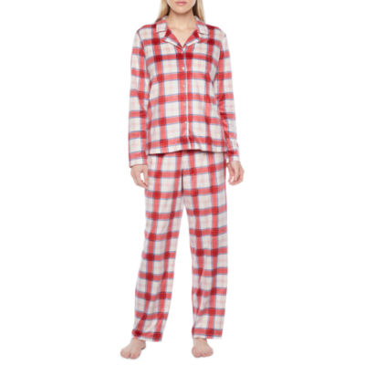 Women's 2-Pc. Fleece Long-Sleeve Printed Pajamas Set