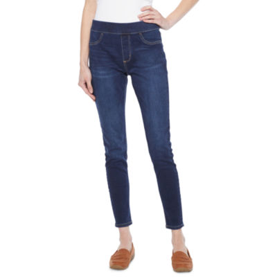 St. John's Bay-Tall Womens Mid Rise Skinny Pull-On Pants