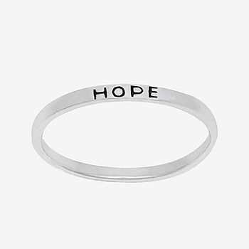 HOPE STERLING SILVER RING SILVER HOPE STERLING SILVER RING SILVER