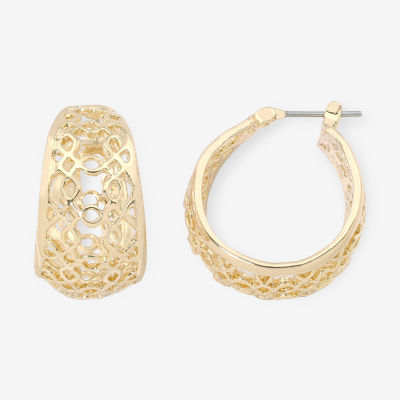 Liz Claiborne® Openwork Hoop Earrings JCPenney