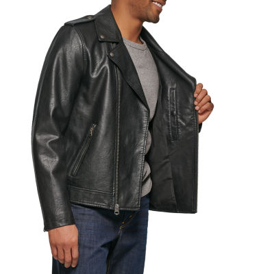 levi's men's faux leather motorcycle jacket