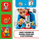 Lego Nintendo Super Mario Cat Peach Suit And Frozen Tower Expansion Set (71407) 494 Pieces