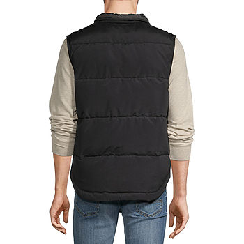 St. John's Bay Quilted Cargo Mens Puffer Vest | Yellow | Regular Small | Cold Weather Vests Puffer Vests | Fall Fashion