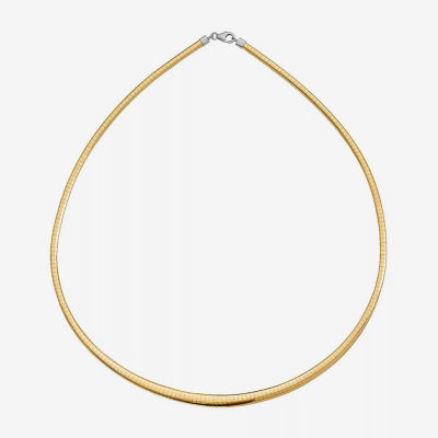 14K Gold Inch Omega Chain Necklace