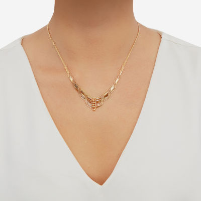 Womens 14K Gold Chevron Necklaces