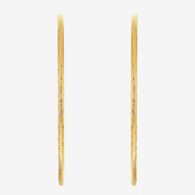 14K Gold 60mm Hoop Earrings