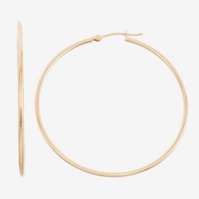 14K Gold 45mm Hoop Earrings