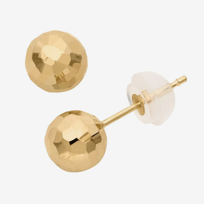 14K Gold 6mm Ball Stud Earrings