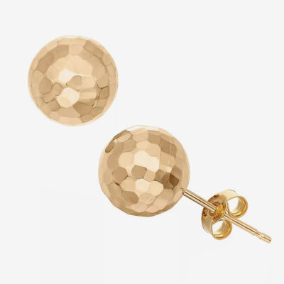 14K Gold 8mm Ball Stud Earrings