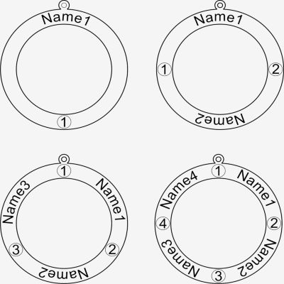 Personalized 14K Gold Over Silver Pendant Necklace