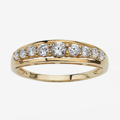 DiamonArt® 2MM 7/8 CT. T.W. White Cubic Zirconia 10K Gold Band