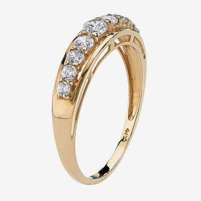 DiamonArt® 2MM / CT. T.W. White Cubic Zirconia 10K Gold Band