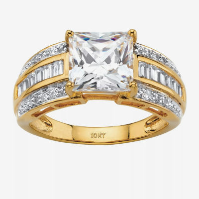 DiamonArt® Womens 3/4 White Cubic Zirconia 10K Gold