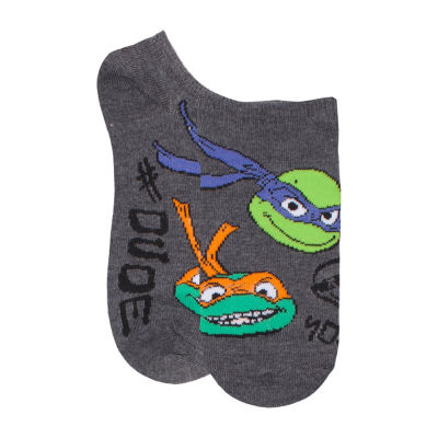 Big Boys 6 Pair Teenage Mutant Ninja Turtles Multi-Pack No Show Socks