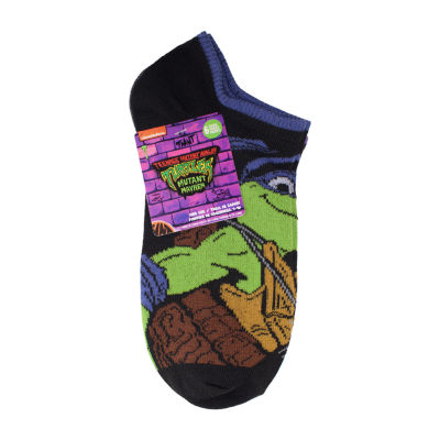 Big Boys 6 Pair Teenage Mutant Ninja Turtles Multi-Pack No Show Socks