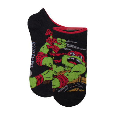 Big Boys 6 Pair Teenage Mutant Ninja Turtles Multi-Pack No Show Socks