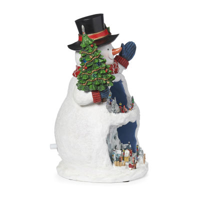 Roman 12"H Led Snowman Plays Music Christmas Tabletop Decor