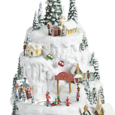Roman "14.5""H Led Village" Plays Music Christmas Tabletop Decor