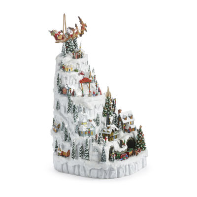 Roman "14.5""H Led Village" Plays Music Christmas Tabletop Decor