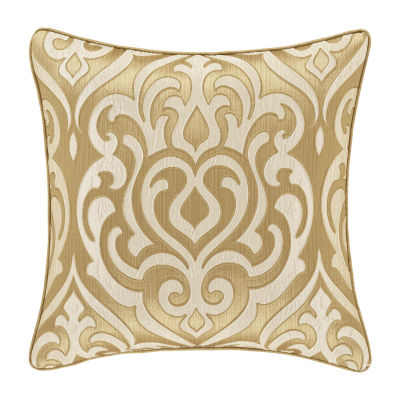 Queen Street Lagos Gold Square Throw Pillow