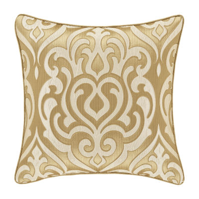 Queen Street Lagos Gold Square Throw Pillow