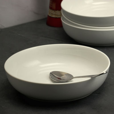 Gibson 4-pc. Stoneware Pasta Bowl