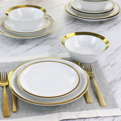 Gibson 12-pc. Ceramic Dinnerware Set