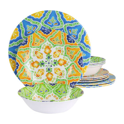 Elama 12-pc. Melamine Dinnerware Set