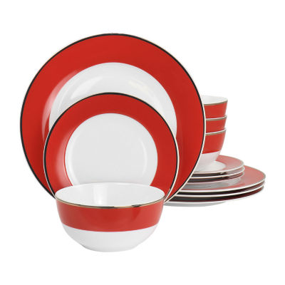 Martha Stewart 12-pc. Ceramic Dinnerware Set