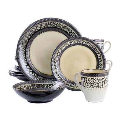 Elama 16-pc. Stoneware Dinnerware Set