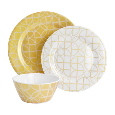 Gibson Summer Bloom 12-pc. Melamine Dinnerware Set