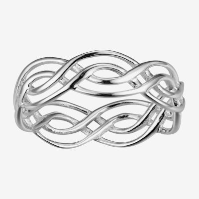 Footnotes Believe Womens 5.5MM Sterling Silver Band