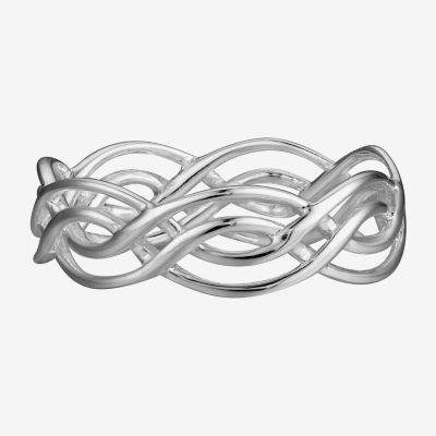 Footnotes Believe Womens 5.5MM Sterling Silver Band