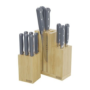 Martha Stewart 14pc Stainless Steel Cutlery Set with Storage Block