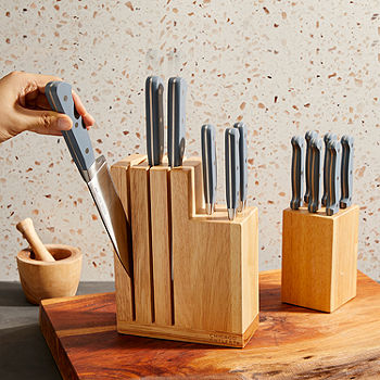 Vintage 9 Piece Set Chicago Cutlery Knife Set w/ Wood Handles
