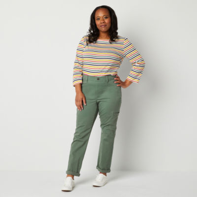 Waist Jcpenney St John's Bay Womens Cargo Pants Home Plaza